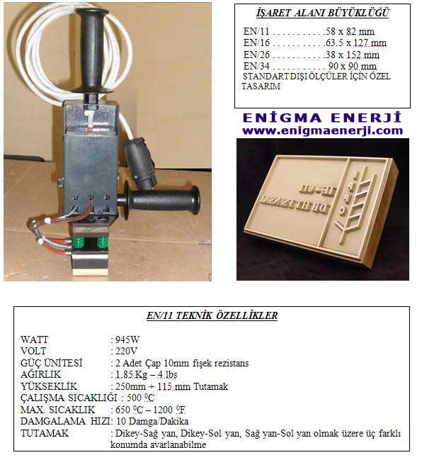 Enigma enerki palet damgalama mühürü